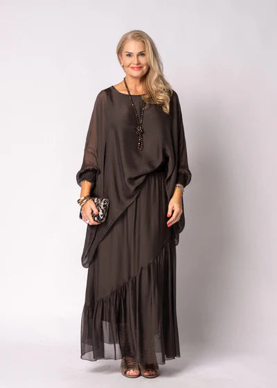 Isabetta Top in Chocolate Truffle