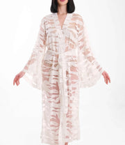 Lydia Resort Kimono – Long Sheer Cover-Up