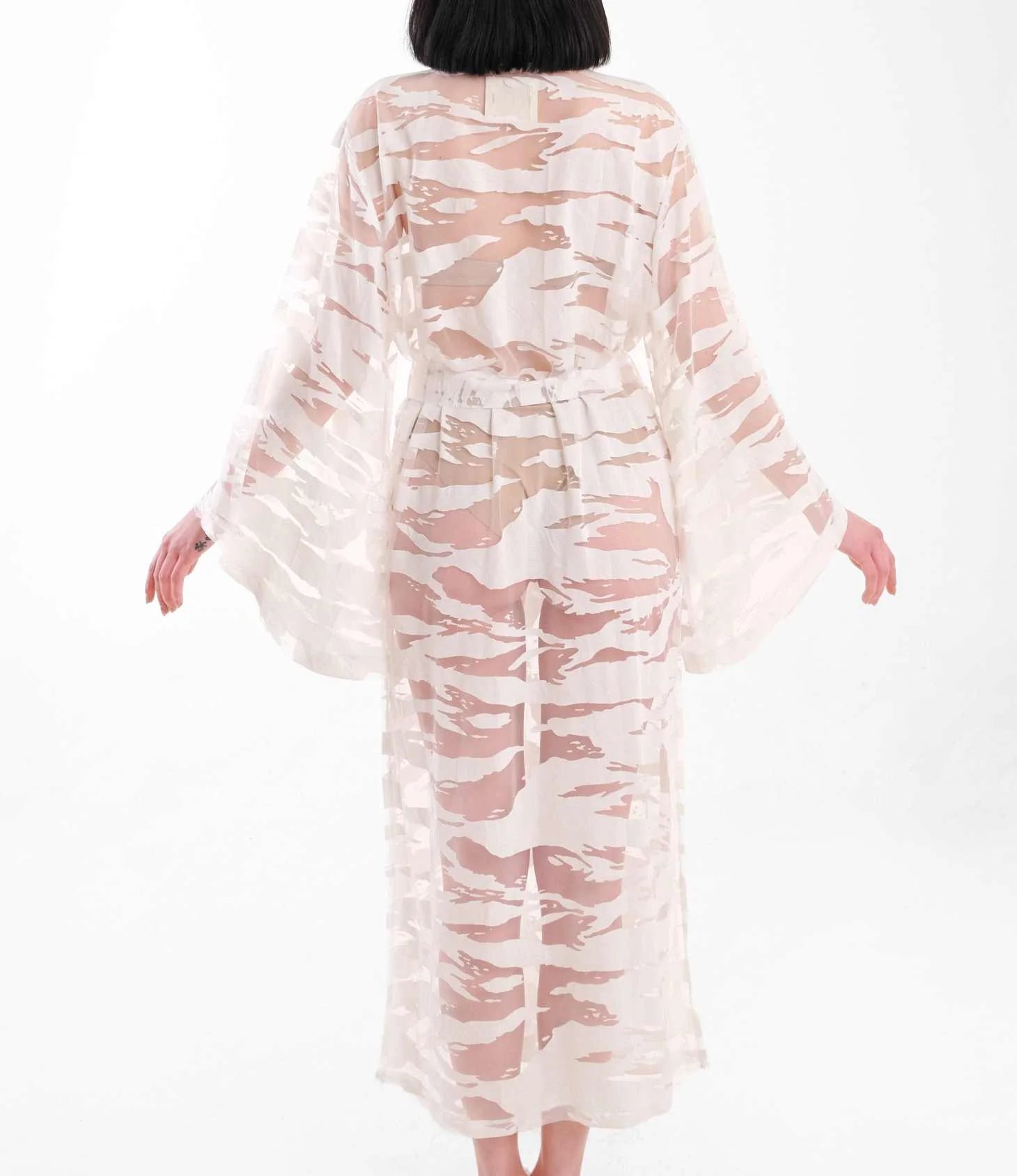 Lydia Resort Kimono – Long Sheer Cover-Up