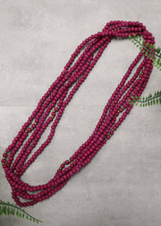 Zita Necklace in Mulberry Wine