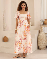 Blush Botanical Maxi Dress