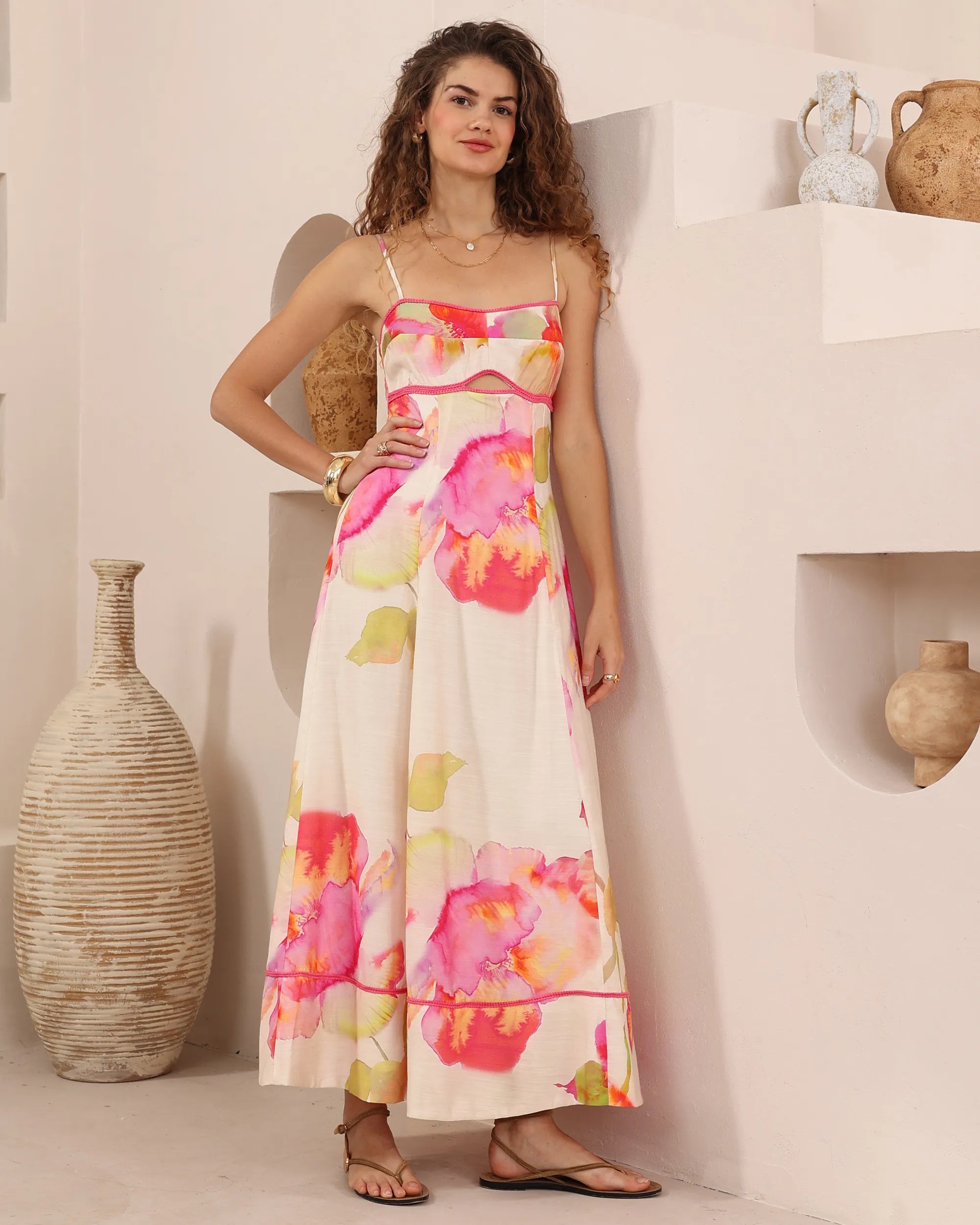 Iris Shoestring Maxi Dress