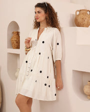The Poppy Polka Dot Mini Dress