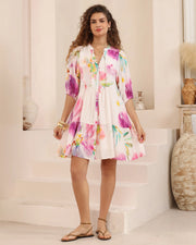 Water Colour Floral  - Baby Doll Dress