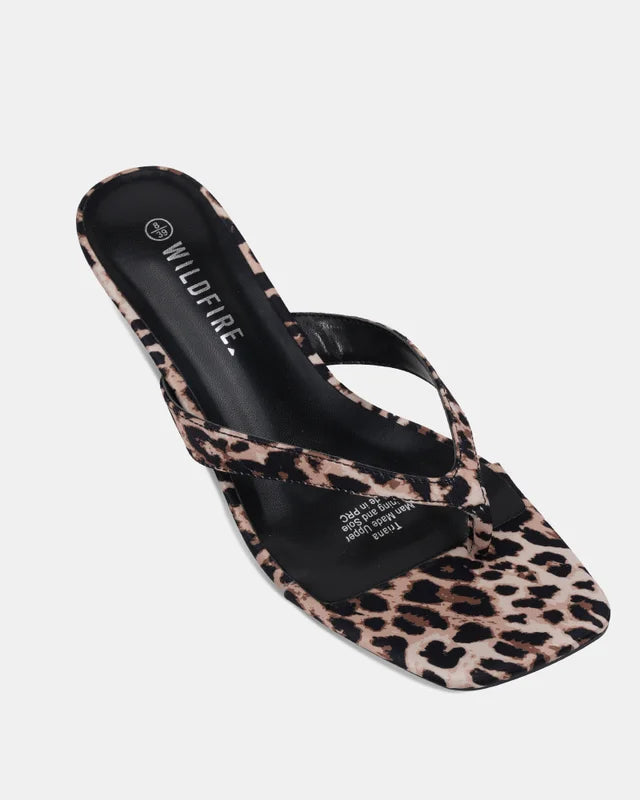 Triana Thong Heel - Leopard