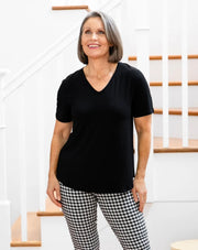 Elena V neck Tee