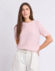 Blair Short Sleeve Knit - Pink