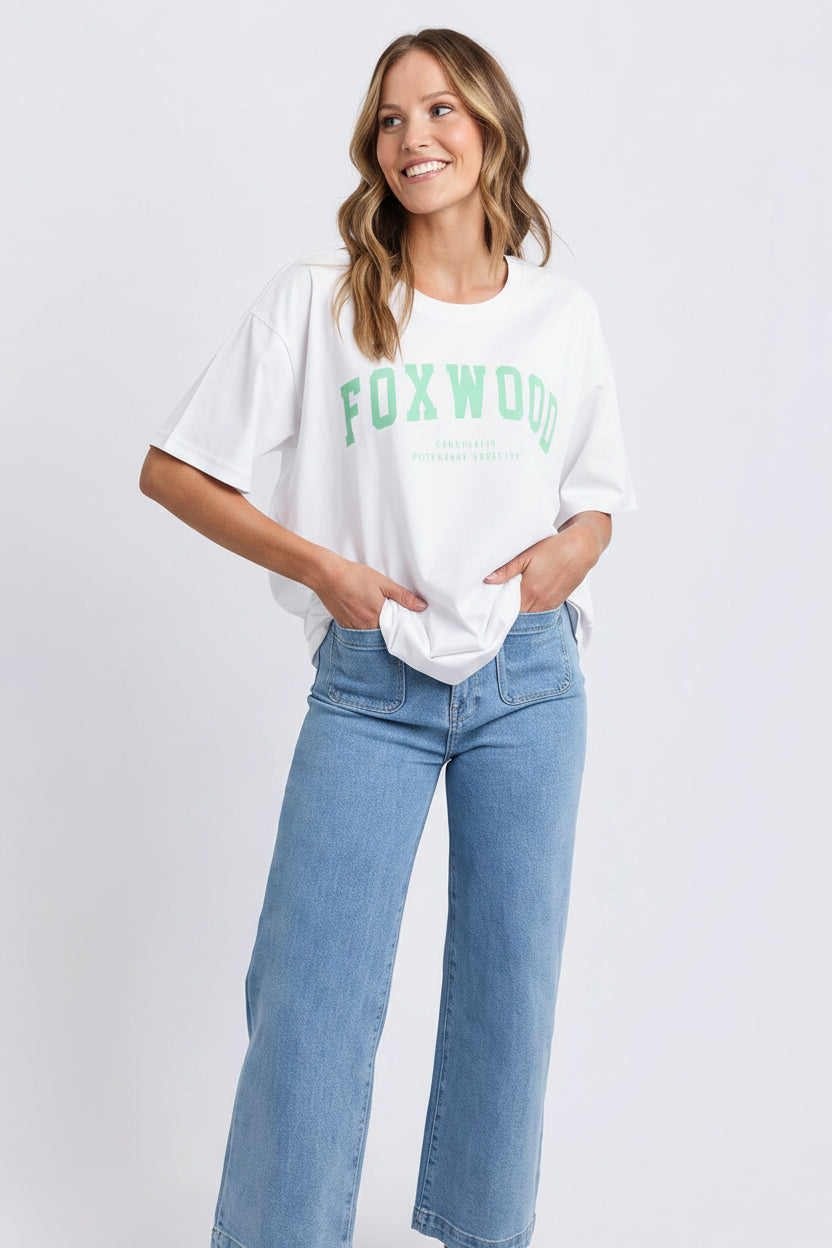 Interval Tee - White/Mint