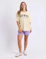 Interval Tee - Butter Cream/Choc