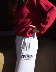 Intention Track Pants Grey Marle/Navy