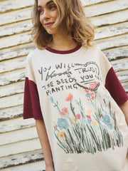 Trust The Seeds Tee Vintage White