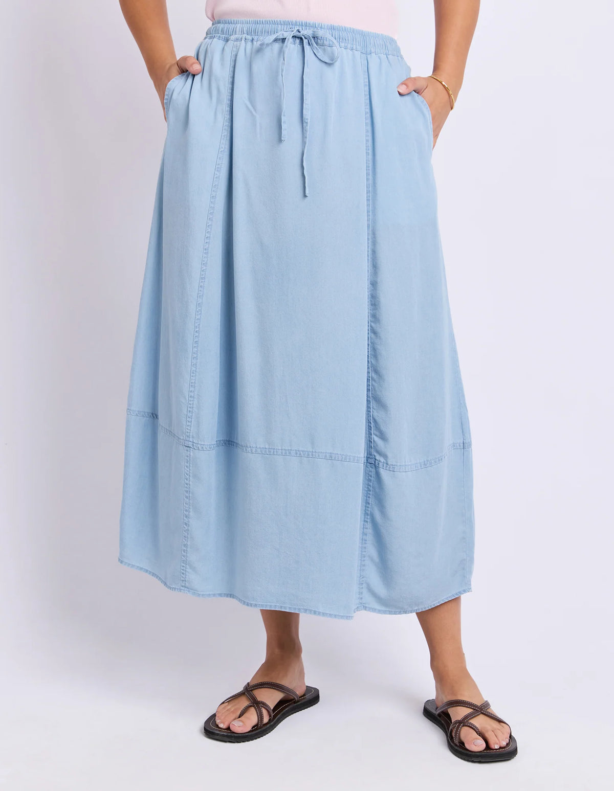 Fresco Skirt Light Blue