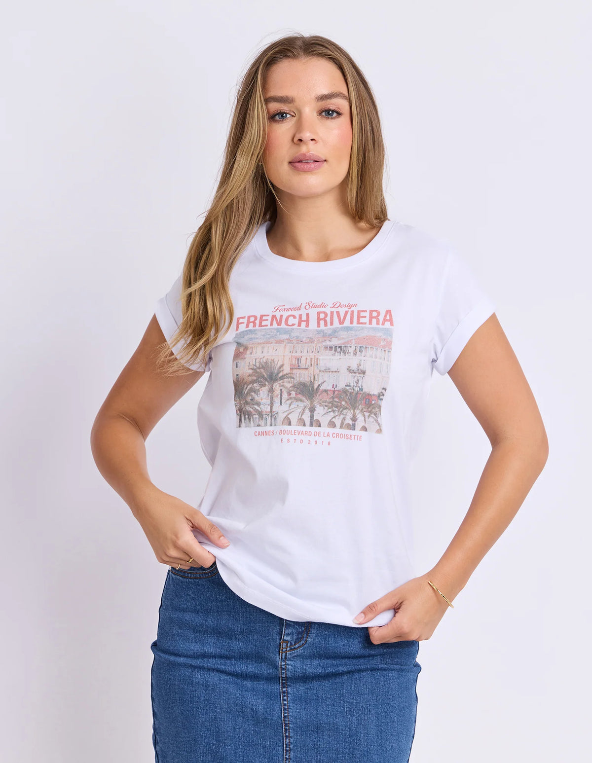 Cannes Tee White