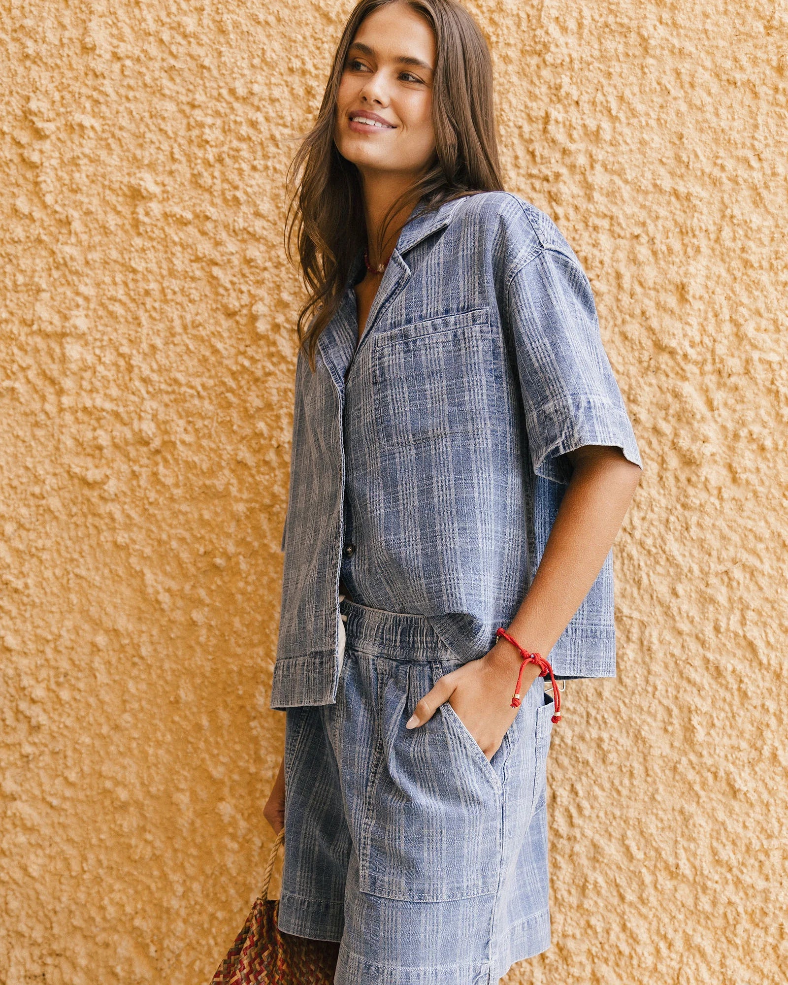Cove Short Denim Check
