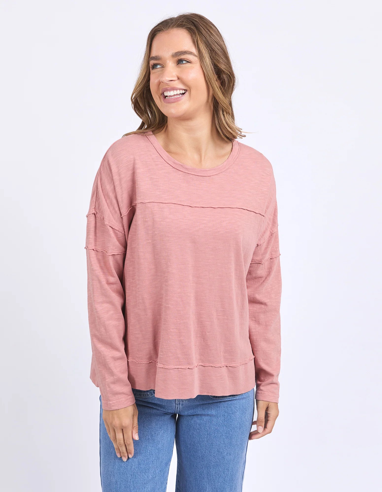 Jayne Throw On Top Ash Rose