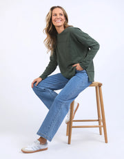 Jayne Throw On Top Khaki