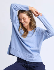 Jayne Throw On Top Light Blue