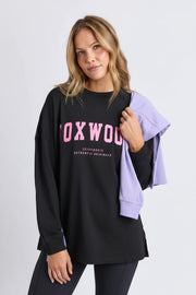 Interval Long Sleeve Black with Pink
