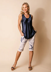 Toyah Singlet in Navy