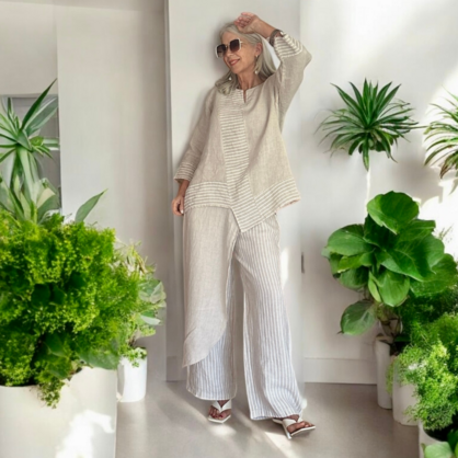 VERA MAY 6307 ITALIAN LINEN PANT