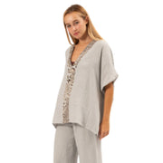 6419 ITALIAN LINEN TOP