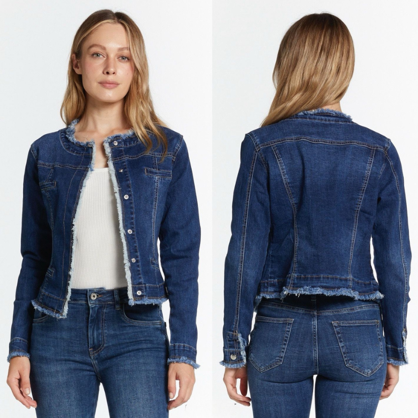 VERA MAY 6621 ITALIAN DENIM JEANS JACKET