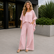 Italian Linen Pants 6869 - Rosa