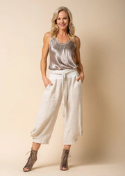 Addison Linen Pants - Latte