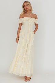 Soleil Ruffle Maxi – Butter