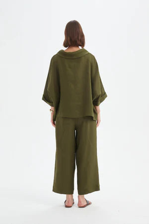 Wide Leg Linen Pant