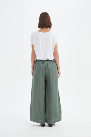 Pleat Front Palazzo Pant