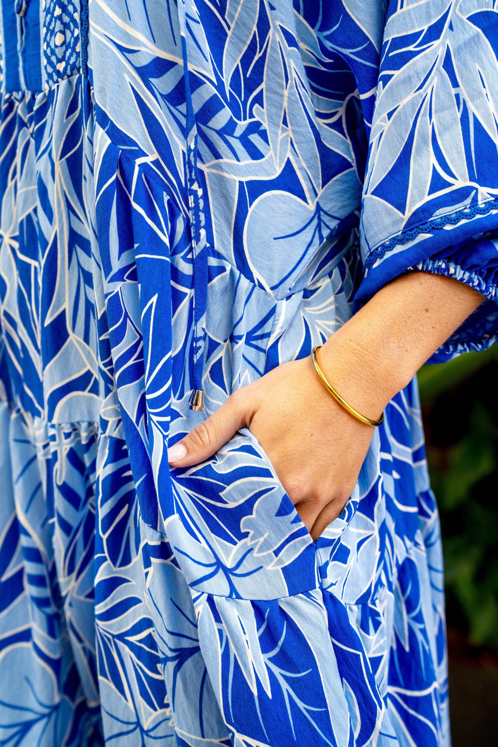 Mattie Dress – Blue Print