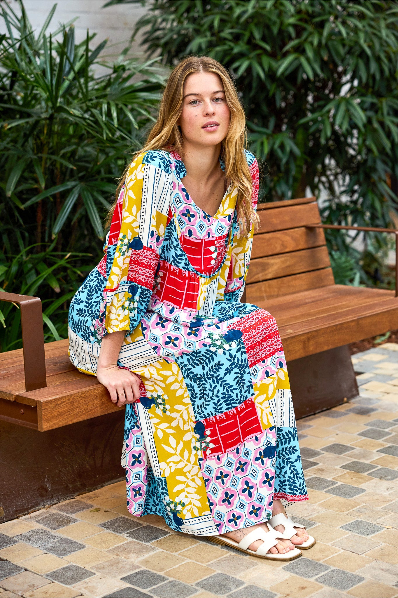 Kacper Midi Dress - Retro Patch