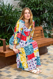 Kacper Midi Dress - Retro Patch