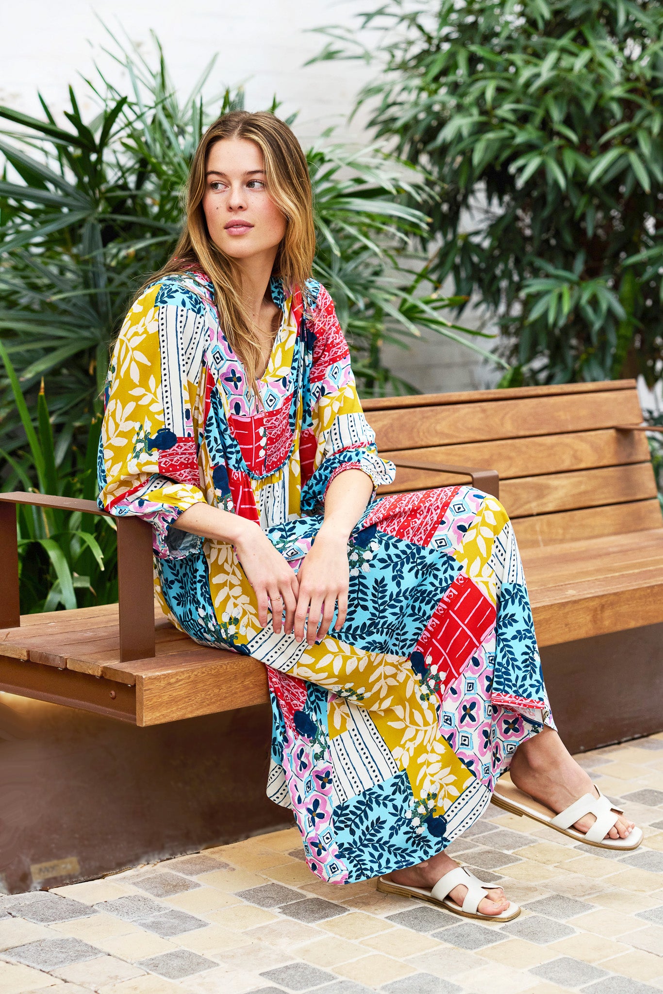 Kacper Midi Dress - Retro Patch