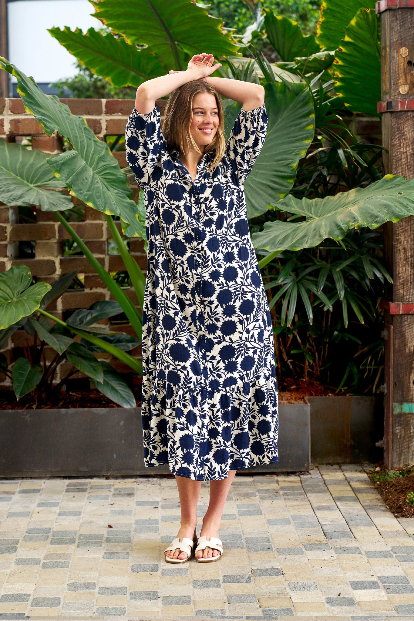 New Boho Navy Dress