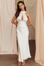 Cowl Back Maxi Dress Champagne