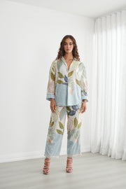 Rita Floriental Print Collared Shirt - CZ1205