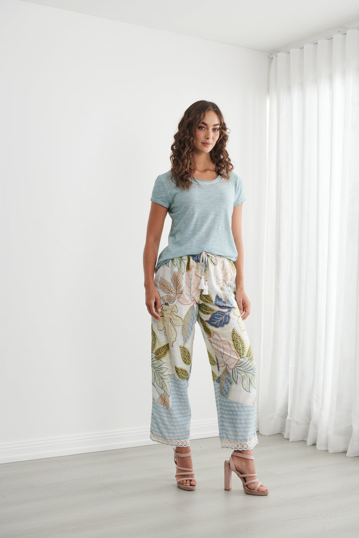 Rita Floriental Print Pant - CZ1205
