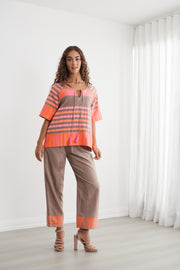Neon Handloom Blouse with Raglan Sleeve - CZ1240