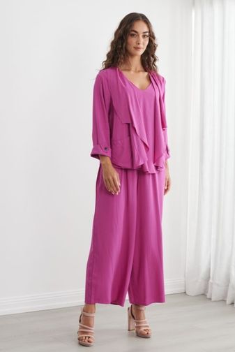 Back Feature Jacket - Pink