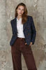 Moss Mateo Jacket Navy plaid
