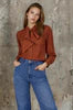 Moss Bow Shirt Rust