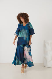 Shired Collar Blouse with Raglan Sleeve - FP317