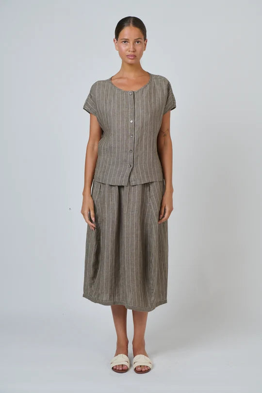 Linen Skirt in Gauze - GA639