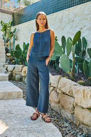 Linen Pants in Gunsmoke - GA398