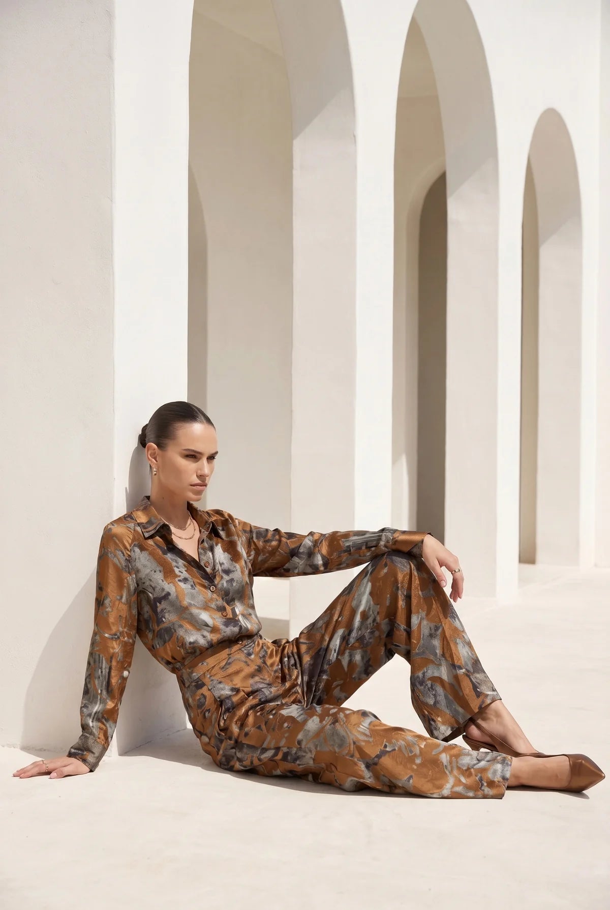 POLKA PRINTED PANTS
