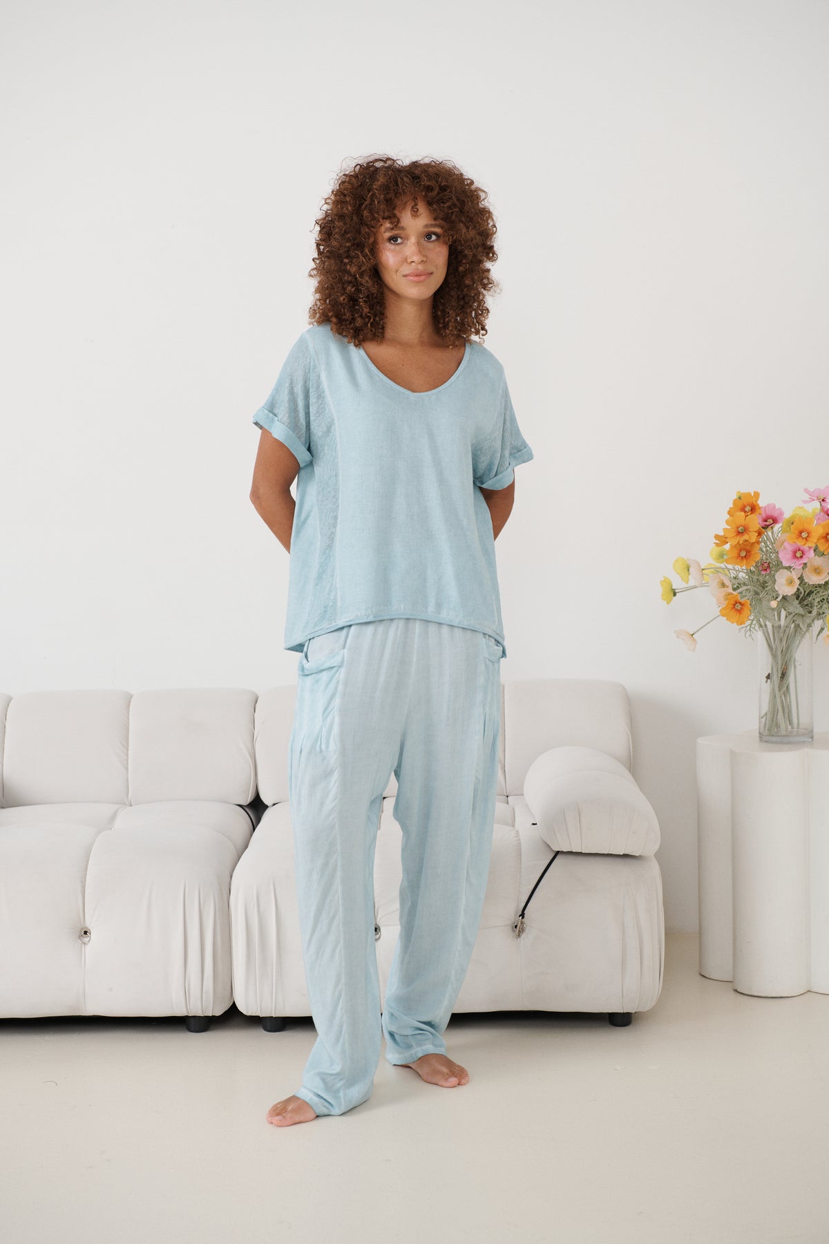 Tobi Top - Powder Blue