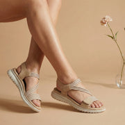 Elastic Strap Sandal