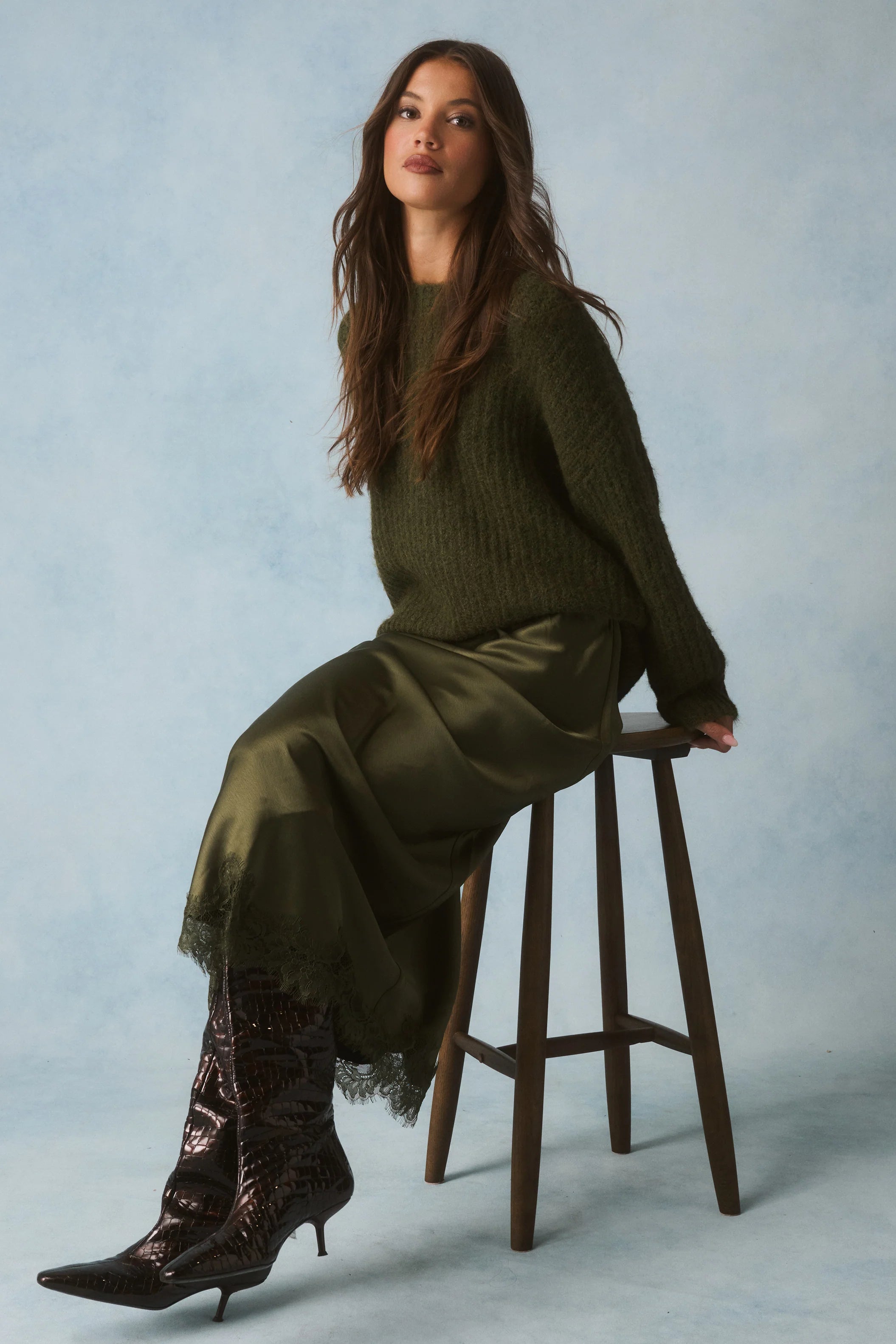 Luna Skirt - Khaki